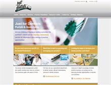 Tablet Screenshot of justfordentists.com